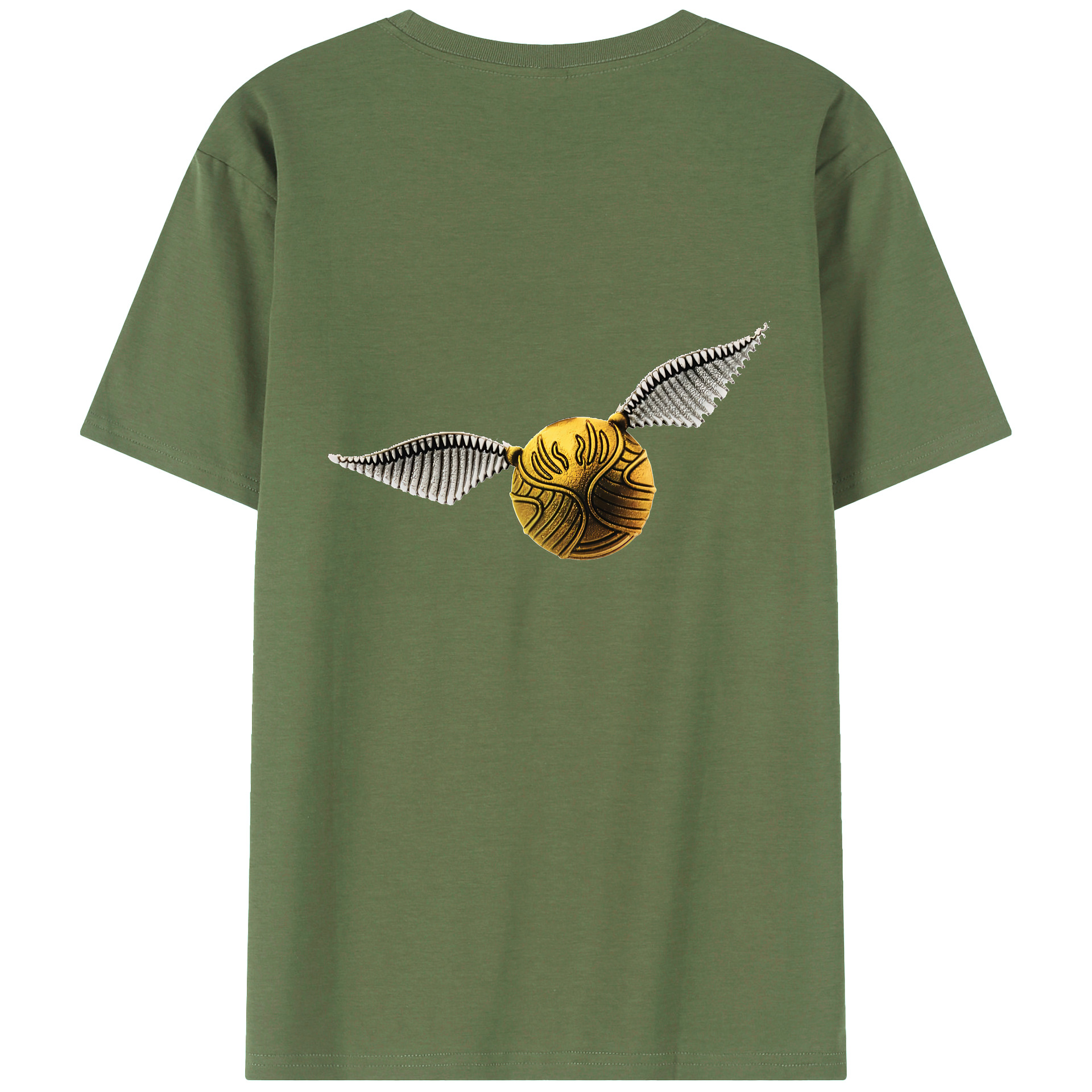 （画像用） Harry Potter ハリー・ポッターシリーズ 綿100％ メンズ半袖Tシャツ（バックプリント） 通気性